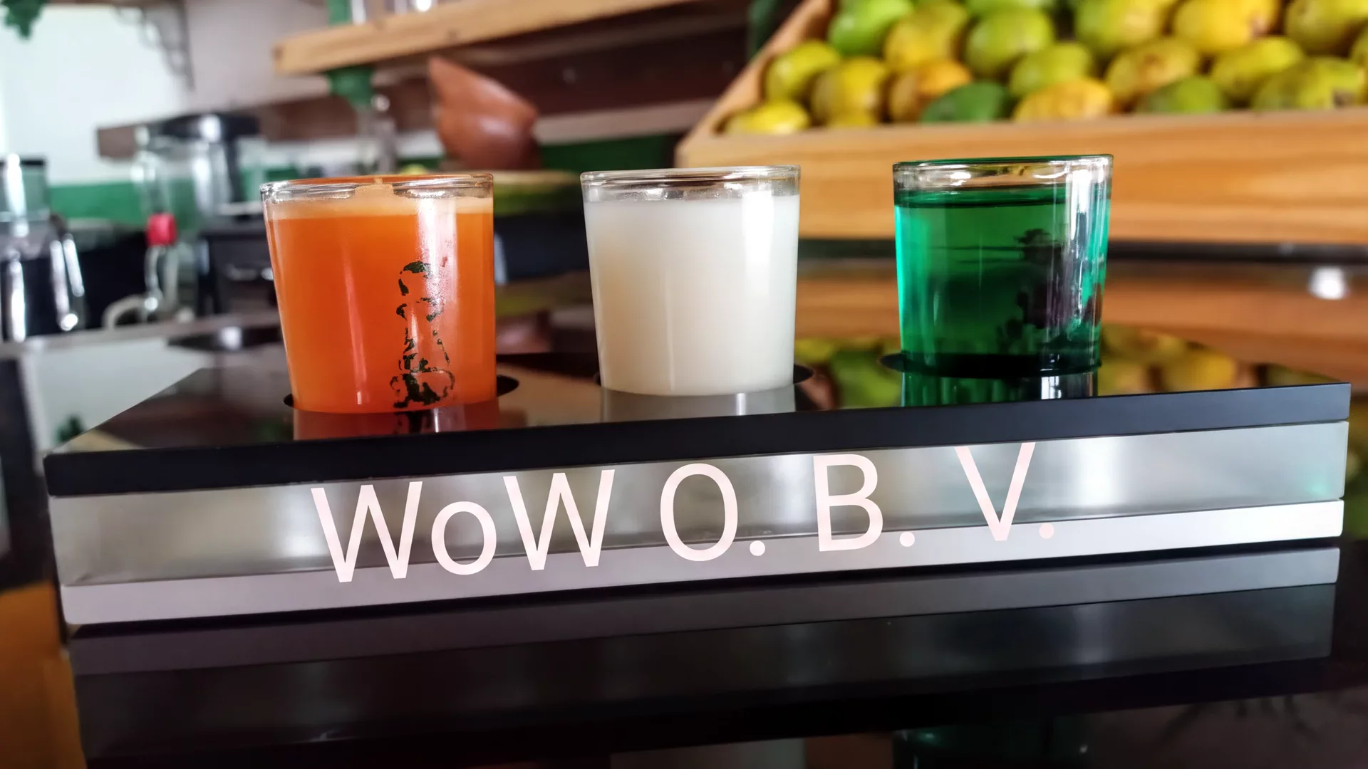 Boissons colorées à Espace WoW